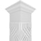 Ekena Millwork 8"W x 9'H Craftsman Classic Square Non-Tapered Atlas Fretwork Column w/ Crown Capital & Crown Base CC0809ENATLCRCR - alternate 2